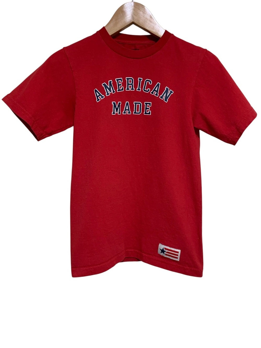 American Giant Red American Made Graphic Tee Size XS America 4th of July Unisex